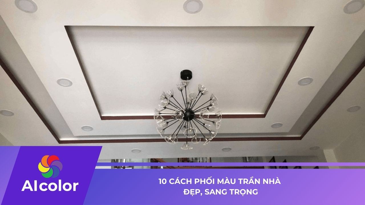 10 Cách phối màu trần nhà đẹp, sang trọng nhất