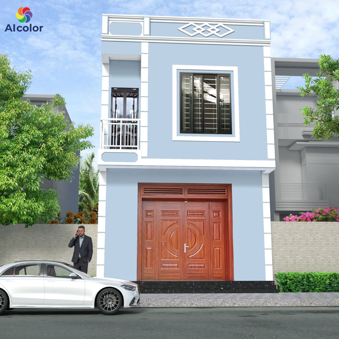 Xanh dương kết hợp với trắng mang lại cảm gi&aacute;c m&aacute;t mẻ, thư gi&atilde;n