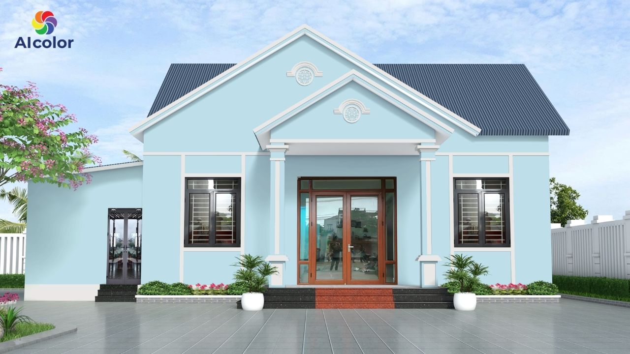 Phong c&aacute;ch hiện đại rất hợp với c&aacute;c t&ocirc;ng s&aacute;ng như ghi x&aacute;m, xanh biển