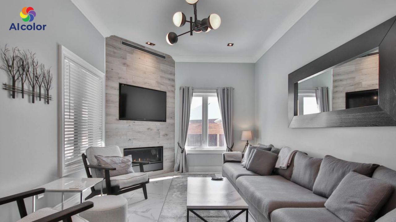 Sự kết hợp giữa m&agrave;u x&aacute;m v&agrave; m&agrave;u trắng lu&ocirc;n l&agrave; lựa chọn kh&ocirc;ng bao giờ lỗi mốt