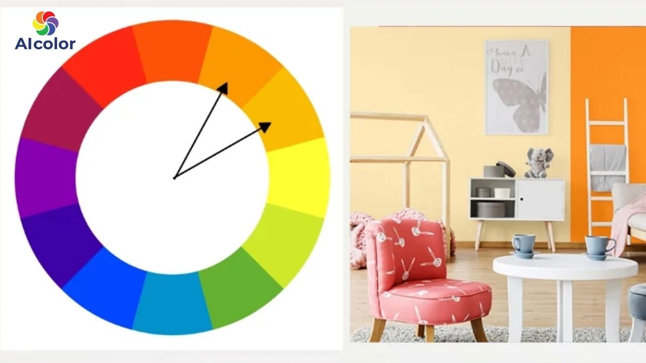 Phối 2 - 3 m&agrave;u sơn liền kề tr&ecirc;n b&aacute;nh xe m&agrave;u sắc