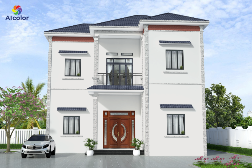 Ghi x&aacute;m v&agrave; xanh ghi l&agrave; lựa chọn l&yacute; tưởng cho phong c&aacute;ch kiến tr&uacute;c hiện đại