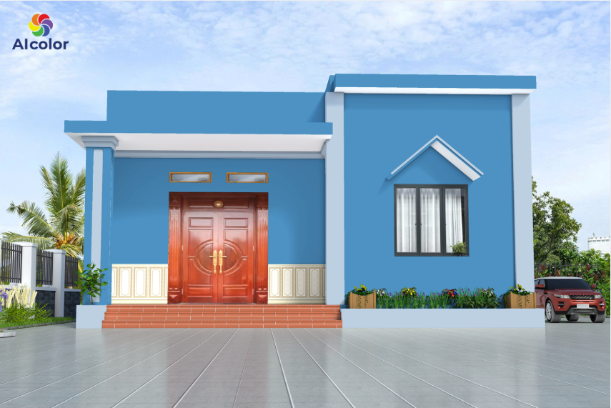 Sơn m&agrave;u t&ocirc;ng xanh dương v&agrave; xanh biển mang lại cảm gi&aacute;c thư gi&atilde;n