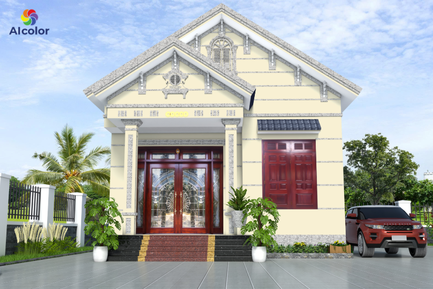 M&agrave;u sơn mặt tiền đẹp gi&uacute;p ng&ocirc;i nh&agrave; trở n&ecirc;n thu h&uacute;t&nbsp;