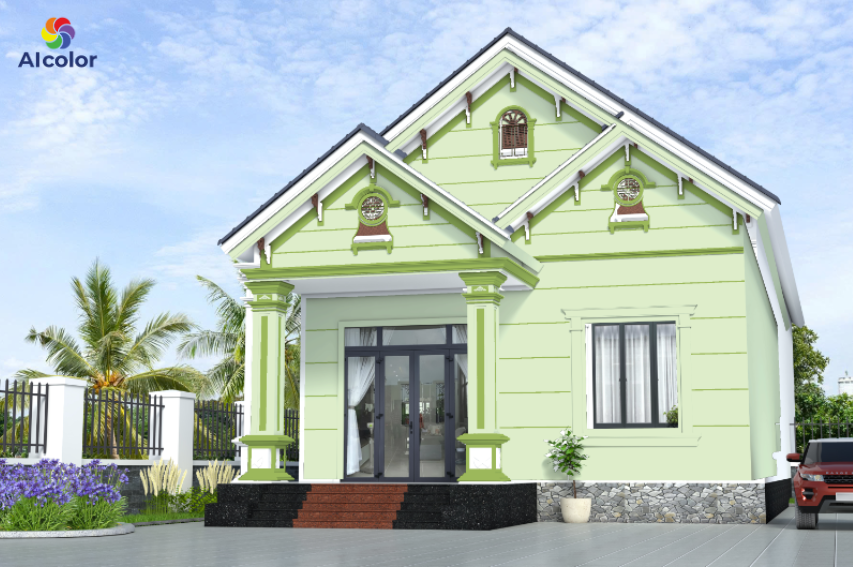 Nếu bạn th&iacute;ch cảm gi&aacute;c gần gũi với thi&ecirc;n nhi&ecirc;n c&oacute; thể chọn sơn xanh ngọc hoặc xanh l&aacute;