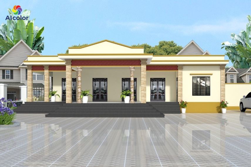 Nh&agrave; cấp 4 ưu ti&ecirc;n c&aacute;c gam m&agrave;u s&aacute;ng như trắng, kem, be, ghi s&aacute;ng hoặc pastel