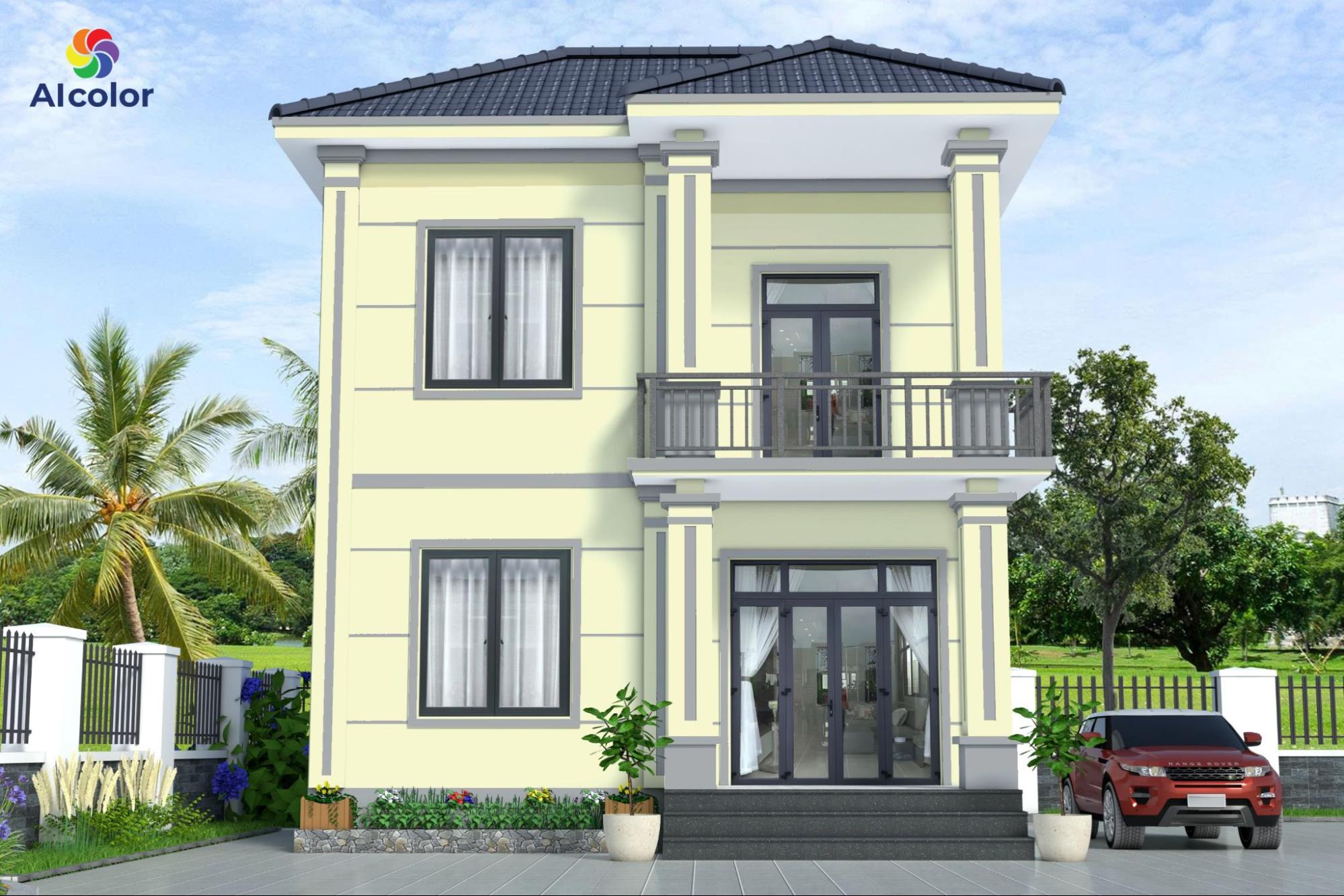 Những ng&ocirc;i nh&agrave; 2 tầng nằm ở vị tr&iacute; nhiều nắng n&ecirc;n ưu ti&ecirc;n m&agrave;u s&aacute;ng, trung t&iacute;nh