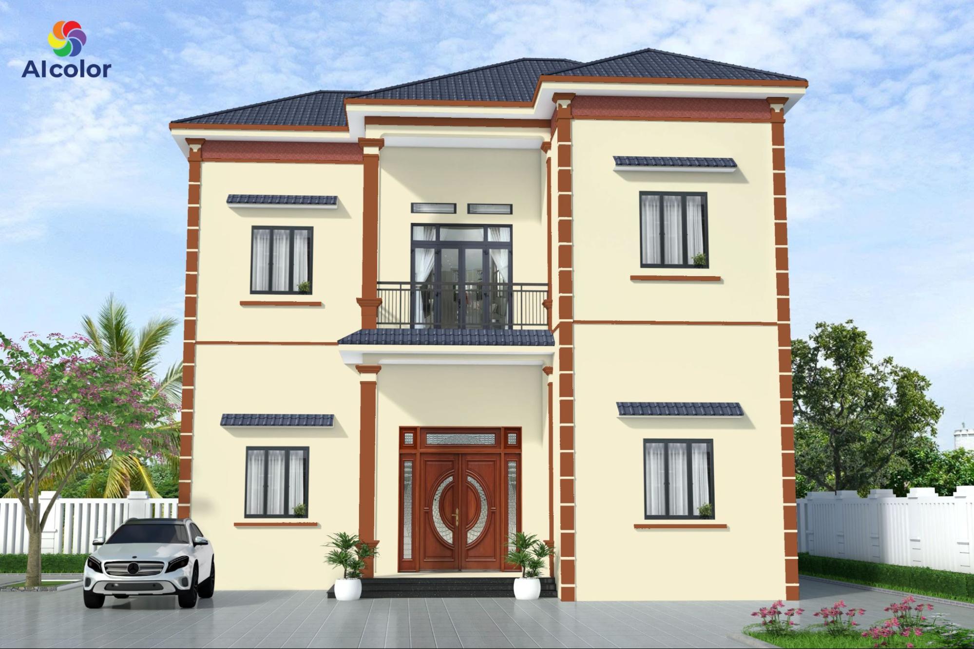 V&agrave;ng kem kết hợp c&ugrave;ng n&acirc;u gỗ hoặc n&acirc;u đất tạo cảm gi&aacute;c ấm c&uacute;ng