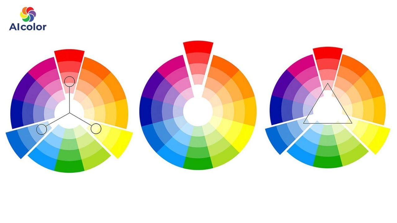 M&agrave;u sơn trần thạch cao c&oacute; thể phối theo nguy&ecirc;n tắc đơn sắc, tương phản hoặc tương đồng