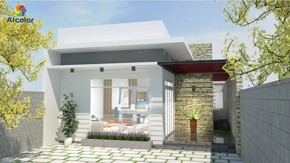 Đẻ l&agrave;m nh&agrave; ống 1 tầng đặc biệt, gia chủ n&ecirc;n nhấn v&agrave;o c&aacute;c vị tr&iacute; cột, ph&agrave;o chỉ