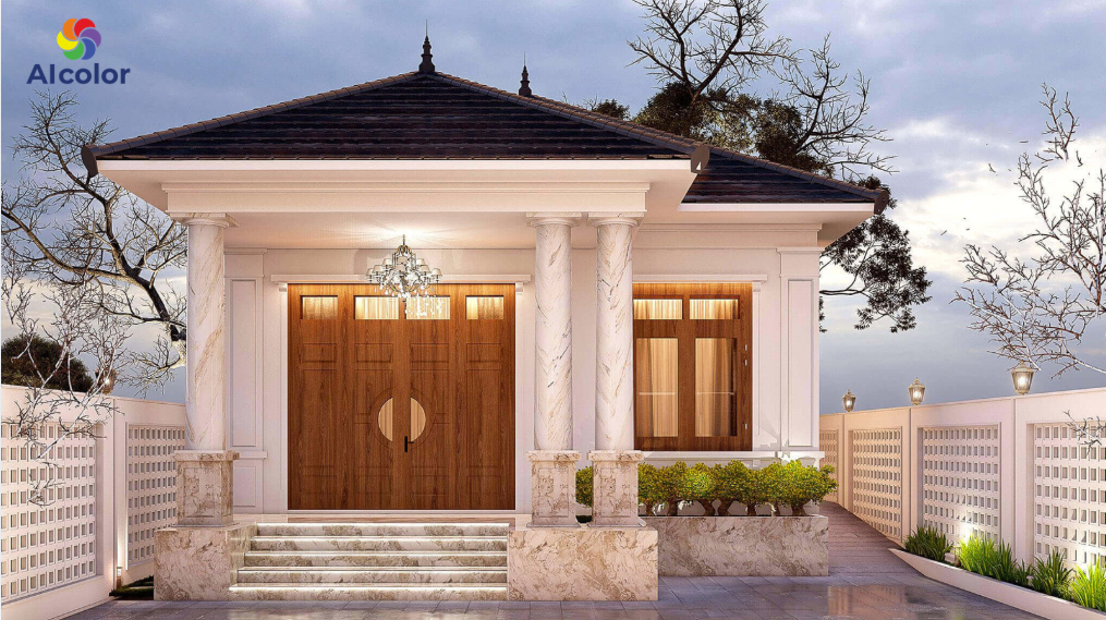 Nh&agrave; ống 1 tầng m&agrave;u c&agrave; ph&ecirc; sữa