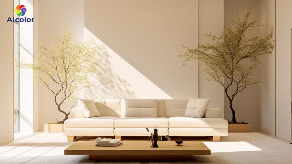 V&agrave;ng kem - n&acirc;u nhạt mang lại cảm gi&aacute;c ấm &aacute;p, gần gũi