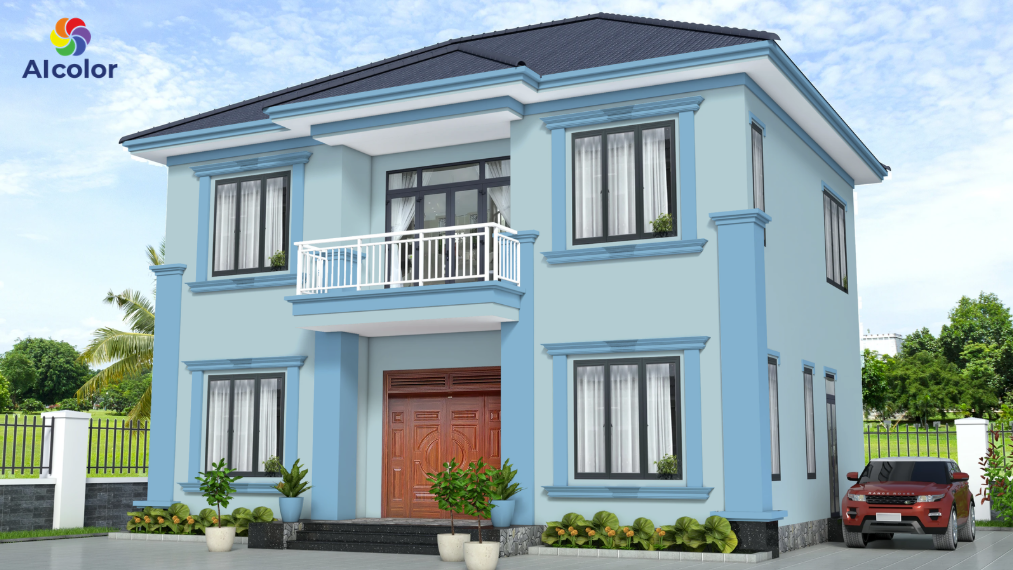 Thủy tương sinh với Mộc, n&ecirc;n mệnh Mộc hợp với m&agrave;u sơn xanh dương, xanh da trời