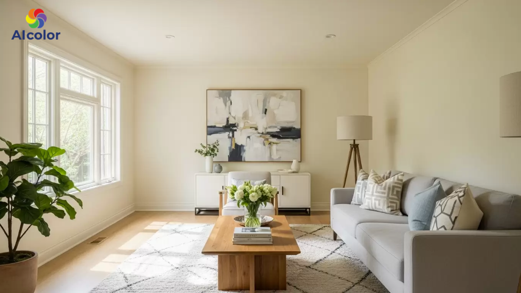 Ph&ograve;ng kh&aacute;ch d&agrave;nh cho gia chủ mệnh Thổ