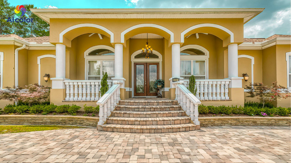 Biệt thự t&ocirc;ng m&agrave;u v&agrave;ng đất