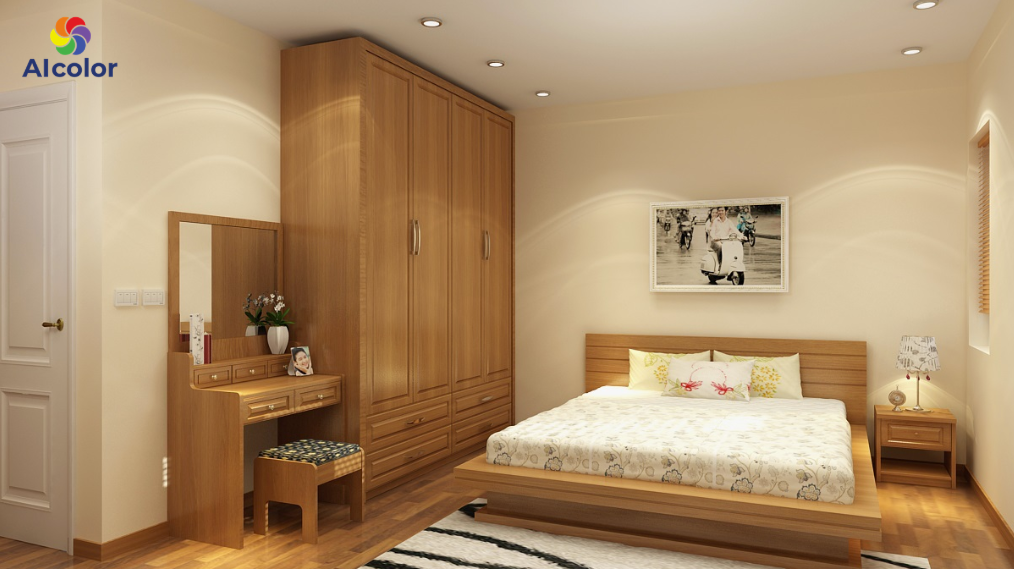 Ph&ograve;ng ngủ kh&ocirc;ng n&ecirc;n sử dụng nhiều m&agrave;u đậm, n&oacute;ng v&igrave; dễ g&acirc;y cảm gi&aacute;c b&iacute; b&aacute;ch