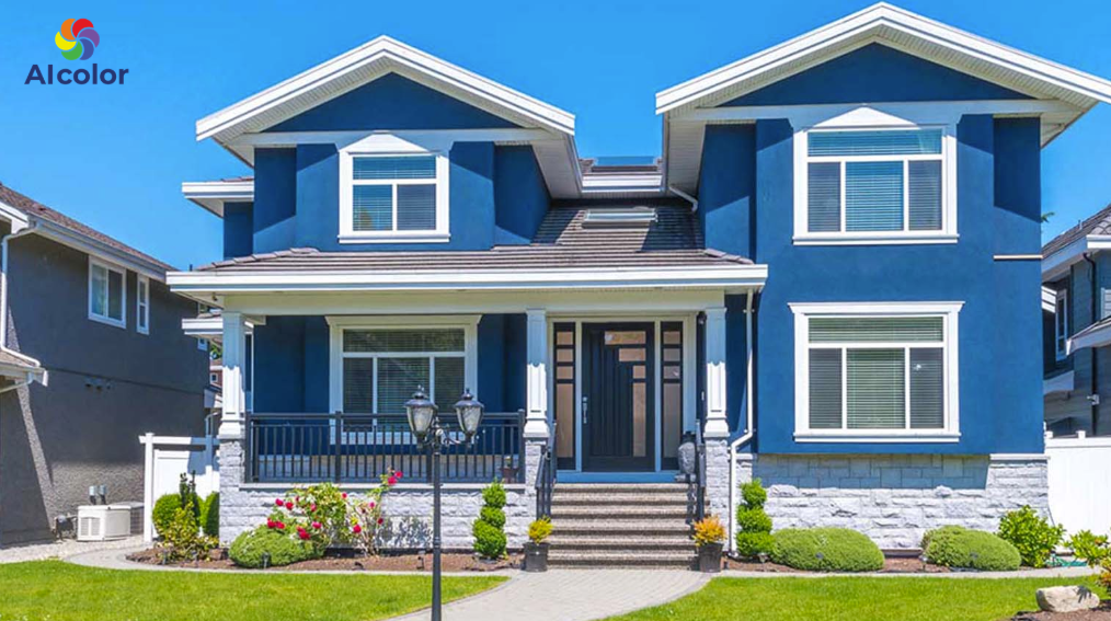 Gia chủ mệnh Thủy c&oacute; thể thử sơn nh&agrave; m&agrave;u xanh dương, đen v&agrave; trắng ghi