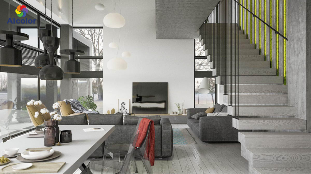 Sự kết hợp giữa m&agrave;u trung t&iacute;nh v&agrave; m&agrave;u bản mệnh (Greige, Sage Green) đang l&agrave; xu hướng