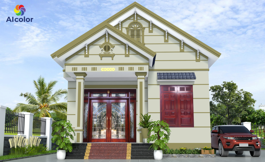 Xanh r&ecirc;u v&agrave; x&aacute;m ghi hiện đại nhưng vẫn tạo sự cổ k&iacute;nh