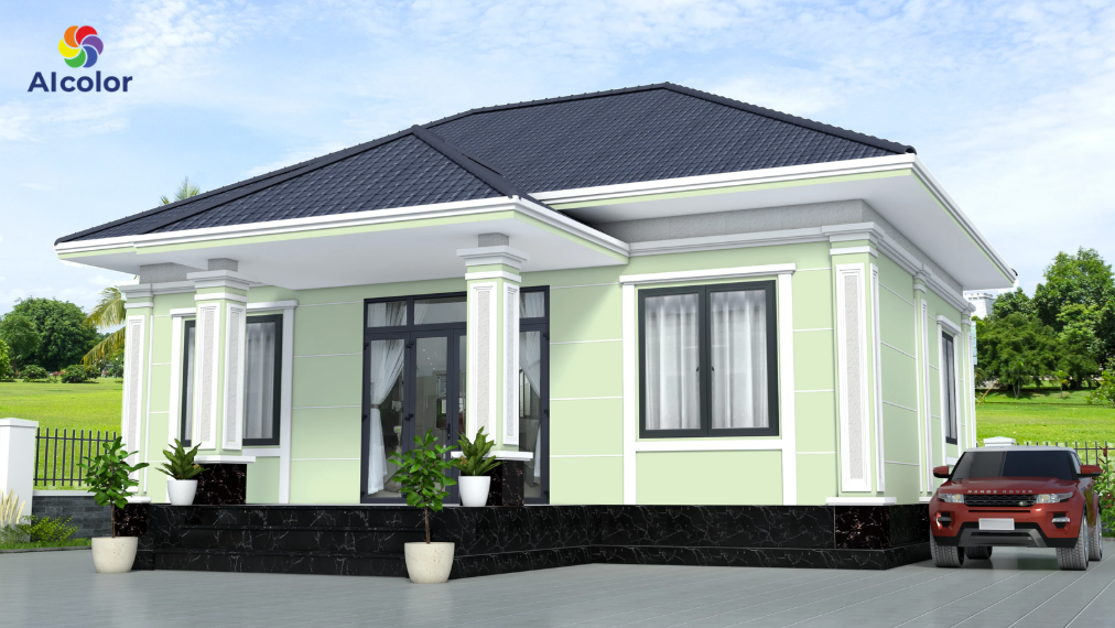 Sơn nh&agrave; m&agrave;u xanh l&aacute; kh&ocirc;ng hợp với người tuổi Kỷ M&atilde;o 1999