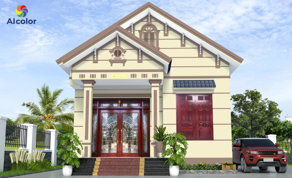 M&agrave;u v&agrave;ng nhạt gi&uacute;p ng&ocirc;i nh&agrave; lu&ocirc;n s&aacute;ng sủa, ấm &aacute;p