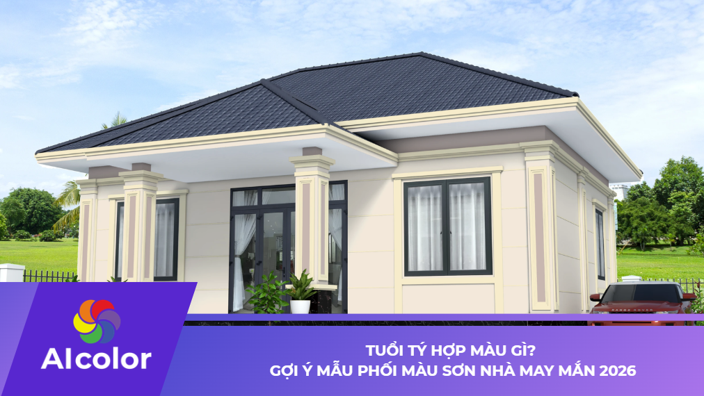 Tuổi Tý hợp màu gì? Gợi ý mẫu phối màu sơn nhà may mắn 2026