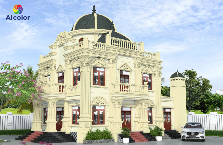 Gi&aacute;p T&yacute; hợp c&aacute;c m&agrave;u sơn như trắng, v&agrave;ng kem,...