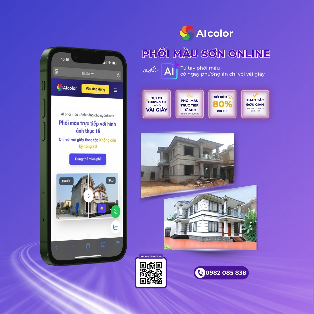 Giải ph&aacute;p phối m&agrave;u sơn AIcolor