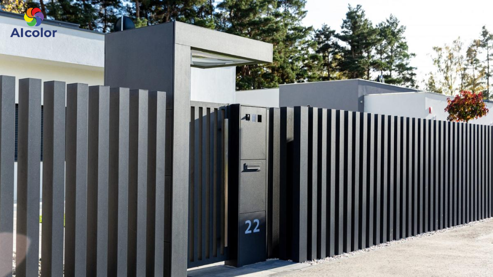 H&agrave;ng r&agrave;o m&agrave;u x&aacute;m ph&ugrave; hợp với những ng&ocirc;i nh&agrave; c&oacute; phong c&aacute;ch tối giản