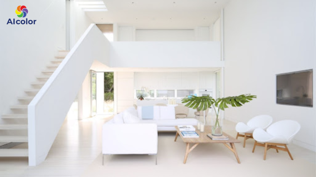 M&agrave;u trắng c&oacute; khả năng phản xạ &aacute;nh s&aacute;ng tốt, gi&uacute;p kh&ocirc;ng gian rộng hơn