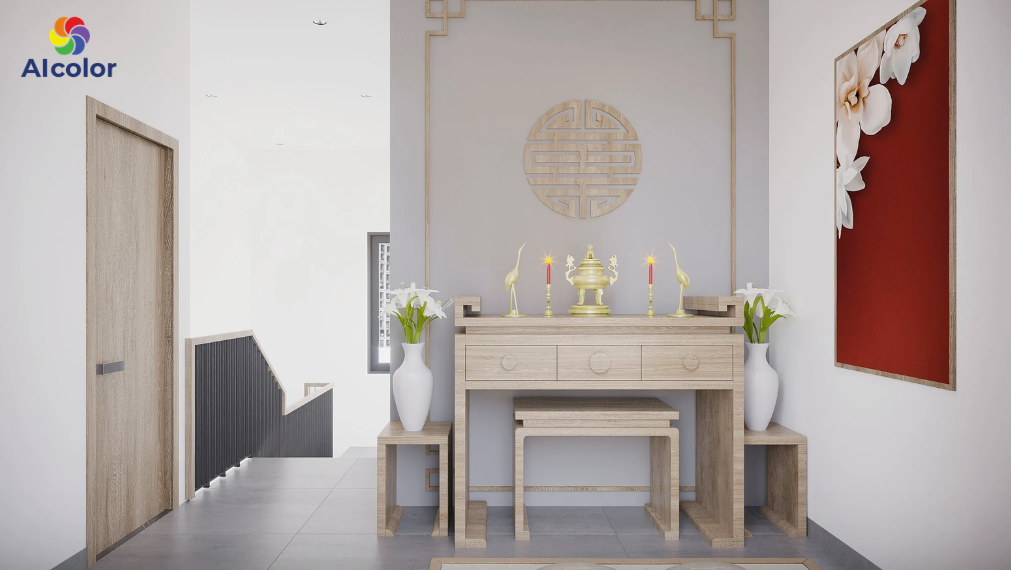 M&agrave;u trắng tinh khiết, nhẹ nh&agrave;ng v&agrave; thanh tịnh, rất ph&ugrave; hợp với kh&ocirc;ng gian thờ c&uacute;ng