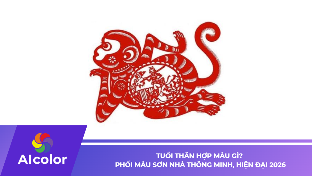 Tuổi Thân hợp màu gì? Phối màu sơn nhà thông minh, hiện đại 2026