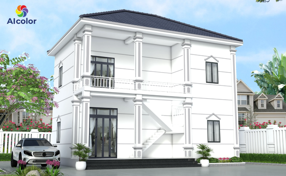 Với nh&agrave; biệt thự, người tuổi Th&igrave;n c&oacute; thể thử ba m&agrave;u trắng - x&aacute;m - ghi