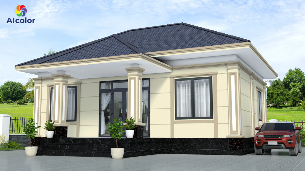 Kem s&aacute;ng gi&uacute;p kh&ocirc;ng gian trở n&ecirc;n tho&aacute;ng, trong khi n&acirc;u gỗ mang lại sự ấm c&uacute;ng