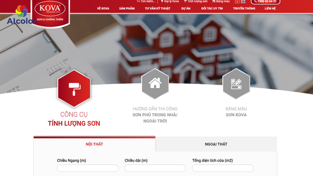 Website Kova Paint Color Mixing