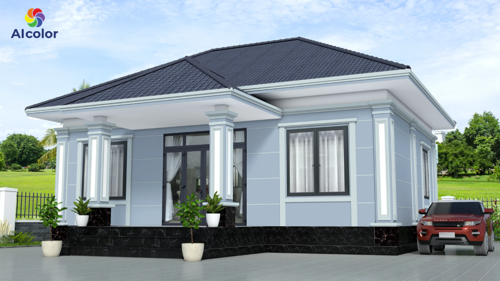 X&aacute;m xanh l&agrave; sự pha trộn giữa x&aacute;m v&agrave; xanh dương, mang đến cảm gi&aacute;c m&aacute;t mẻ, hiện đại
