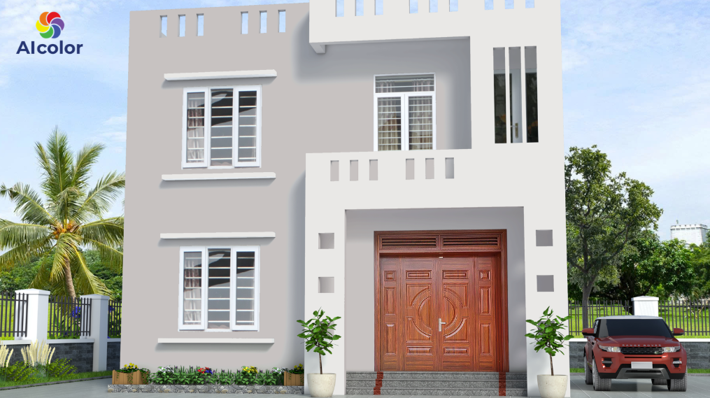 Nh&agrave; phố hiện đại m&agrave;u x&aacute;m ghi tinh tế