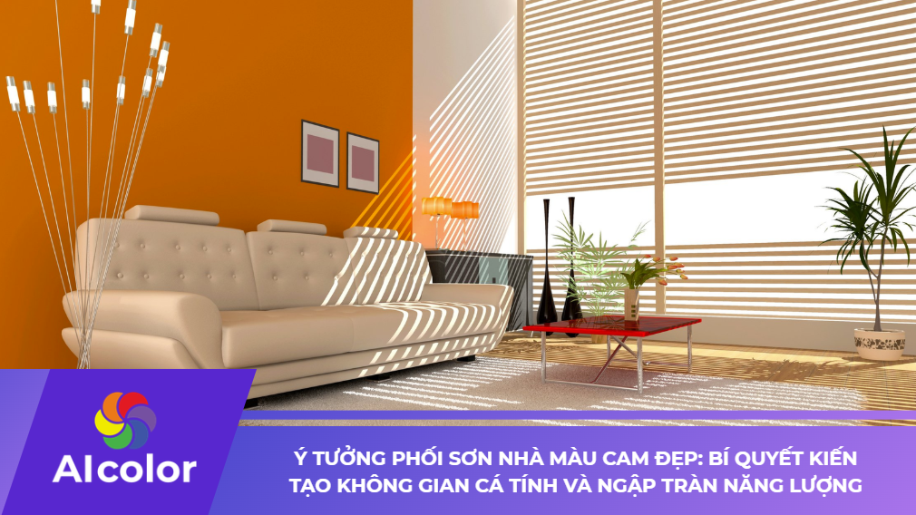 Phối Sơn Nhà Màu Cam Đẹp Cá Tính Và Nhiều Năng Lượng