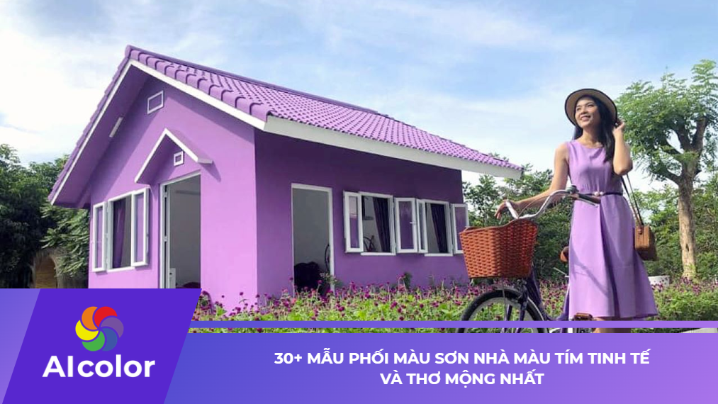 30+ mẫu phối màu sơn nhà màu tím tinh tế và thơ mộng nhất
