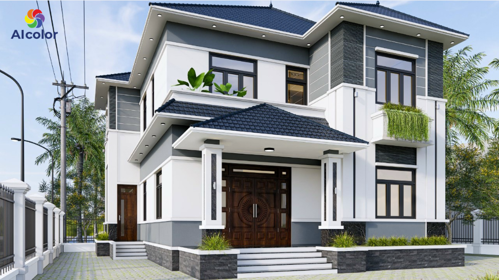 Mỗi sắc độ m&agrave;u ghi c&oacute; thể phản xạ &aacute;nh s&aacute;ng kh&aacute;c nhau, tạo chiều s&acirc;u cho kh&ocirc;ng gian