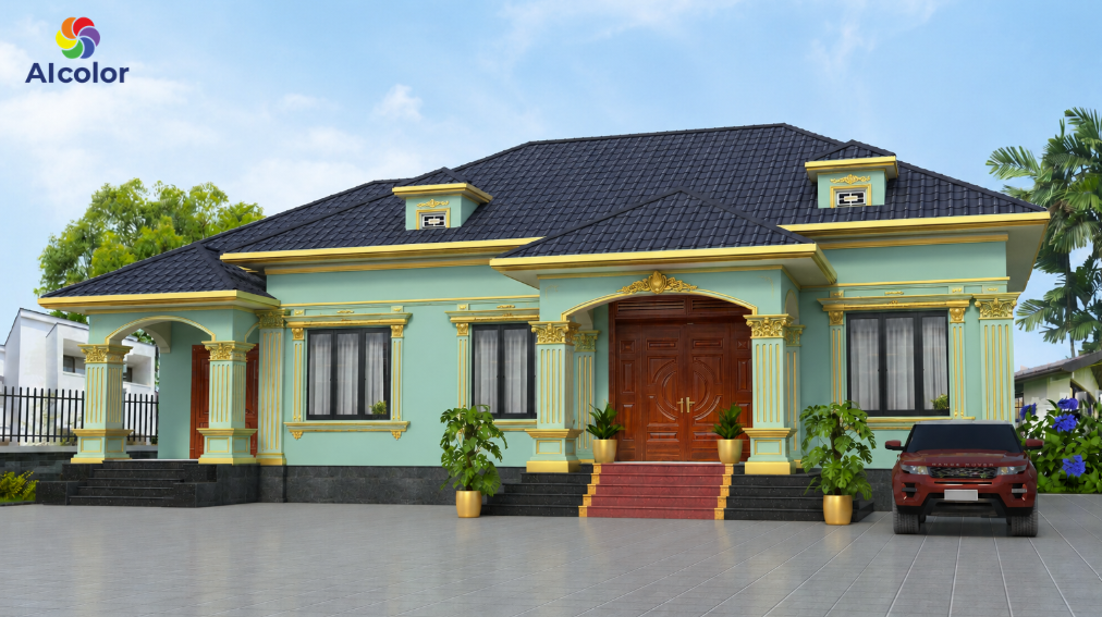 Cặp đ&ocirc;i xanh ngọc v&agrave; v&agrave;ng đồng ph&ugrave; hợp cho nh&agrave; theo phong c&aacute;ch t&acirc;n cổ điển