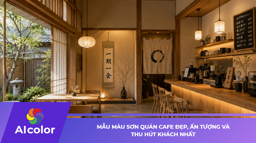 Mẫu Màu Sơn Quán Cafe Đẹp, Ấn Tượng Và Thu Hút Khách Nhất