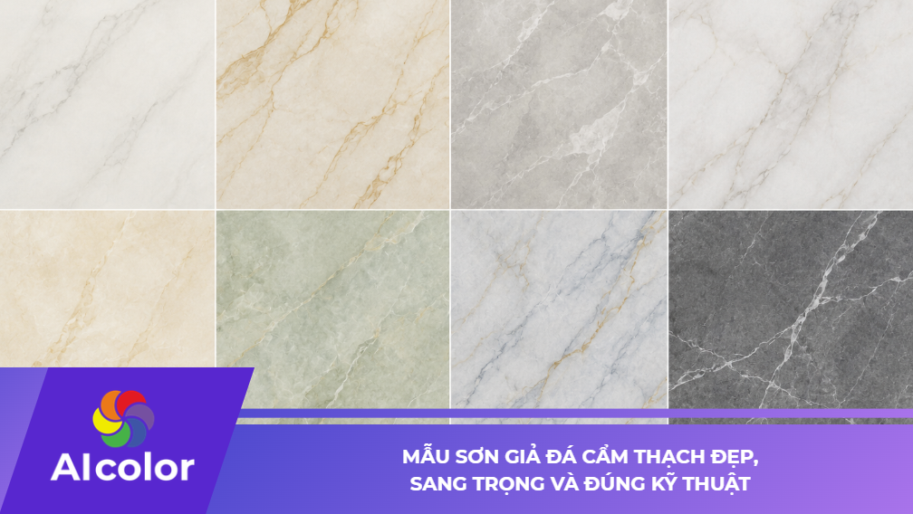 Mẫu Sơn Giả Đá Cẩm Thạch Đẹp, Sang Trọng Và Đúng Kỹ Thuật