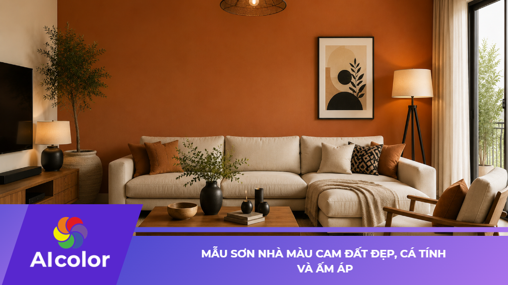Mẫu Sơn Nhà Màu Cam Đất Đẹp, Cá Tính Và Ấm Áp