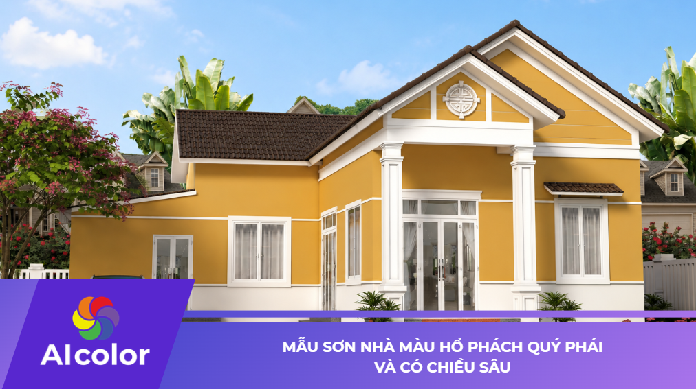 Mẫu Sơn Nhà Màu Hổ Phách Quý Phái Và Có Chiều Sâu