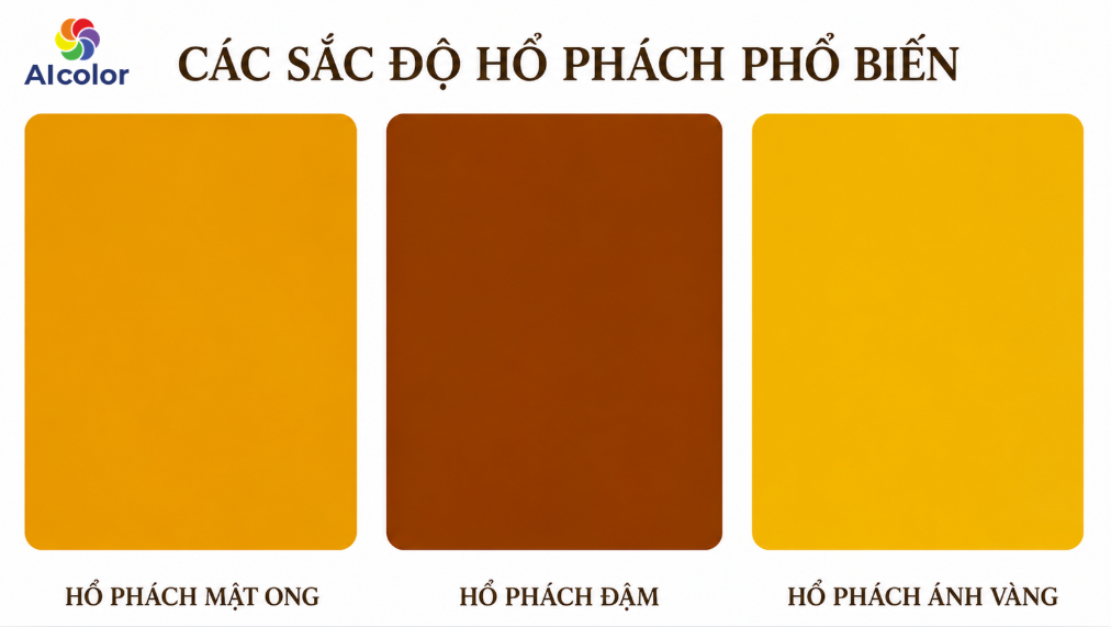 C&aacute;c sắc độ hổ ph&aacute;ch phổ biến