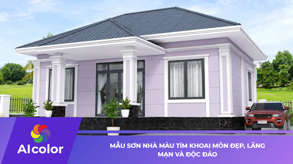 Mẫu Sơn Nhà Màu Tím Khoai Môn Đẹp, Lãng Mạn Và Độc Đáo