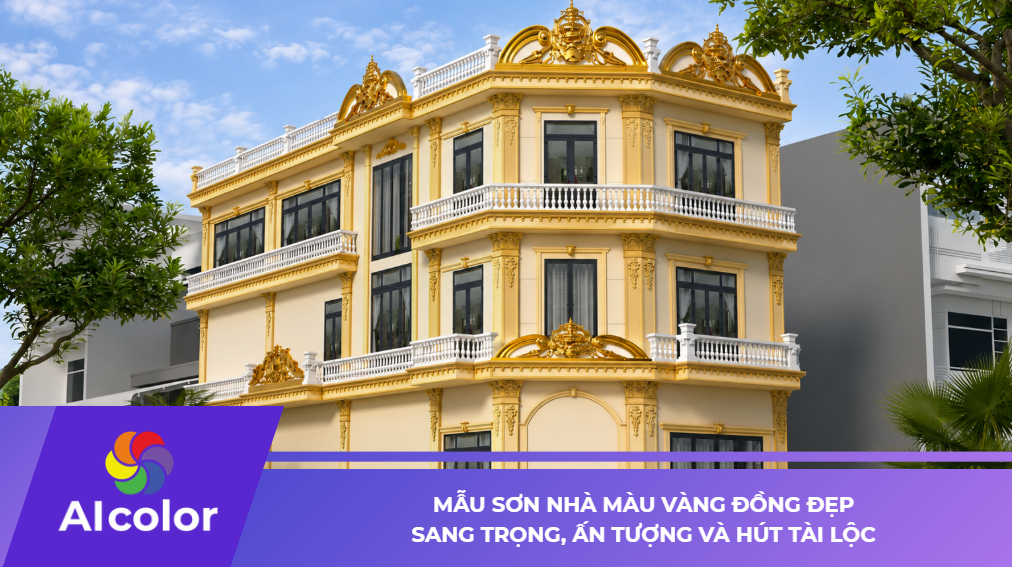 Mẫu Sơn Nhà Màu Vàng Đồng Sang Trọng, Ấn Tượng, Hút Tài Lộc