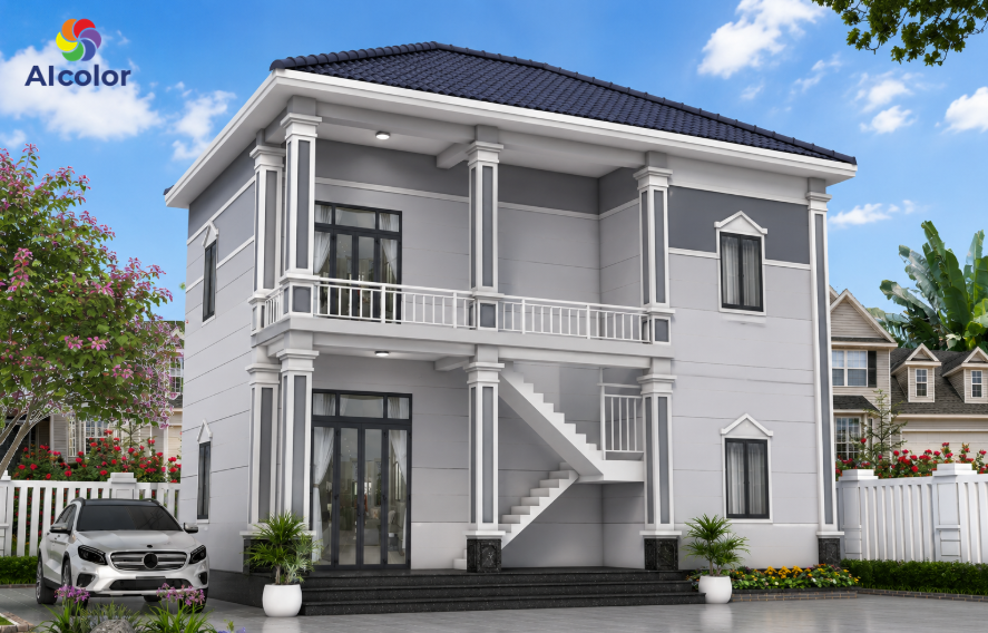 Phối m&agrave;u x&aacute;m kh&oacute;i hiệu ứng ombre hoặc đa sắc x&aacute;m